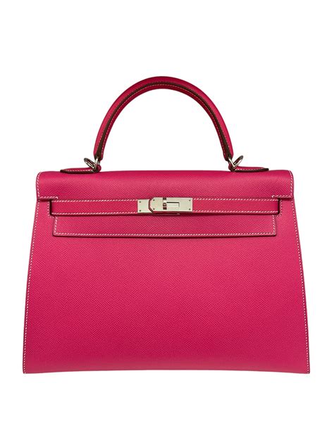 hermes kelly 32 rose tyrien|HERMES Epsom Kelly Sellier 32 Rose Tyrien .